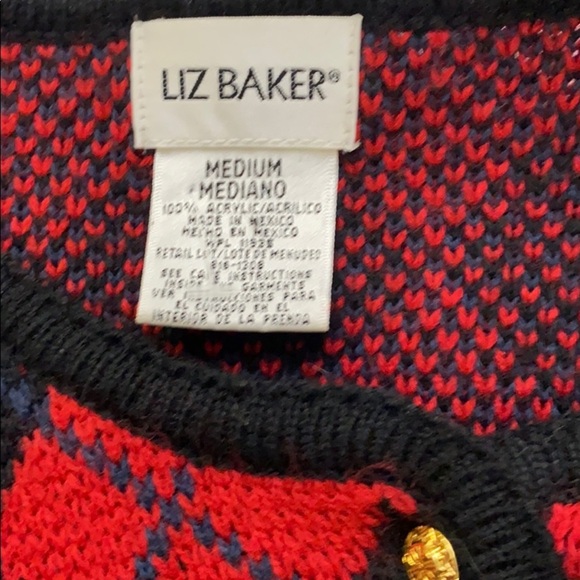 Liz Baker Argyle Sweater - Picture 4 of 4